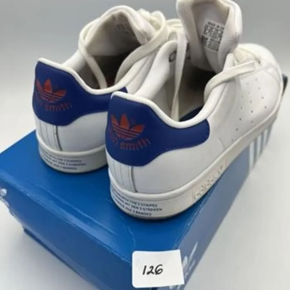 adidas White and Blue Men's Sneakers